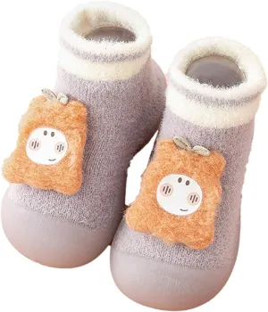 Infant Toddle Footwear Winter Toddler Shoes Soft Bottom Indoor Non Slip Warm Floor Socks Shoes Booties Booties