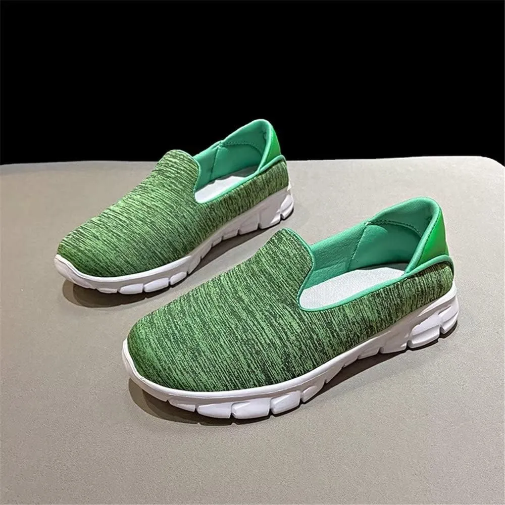 Jakcuz Stretch Fabric Casual Loafer Shoes for Women Non-Slip Lightweight Comfortable Slip on Walking Shoes