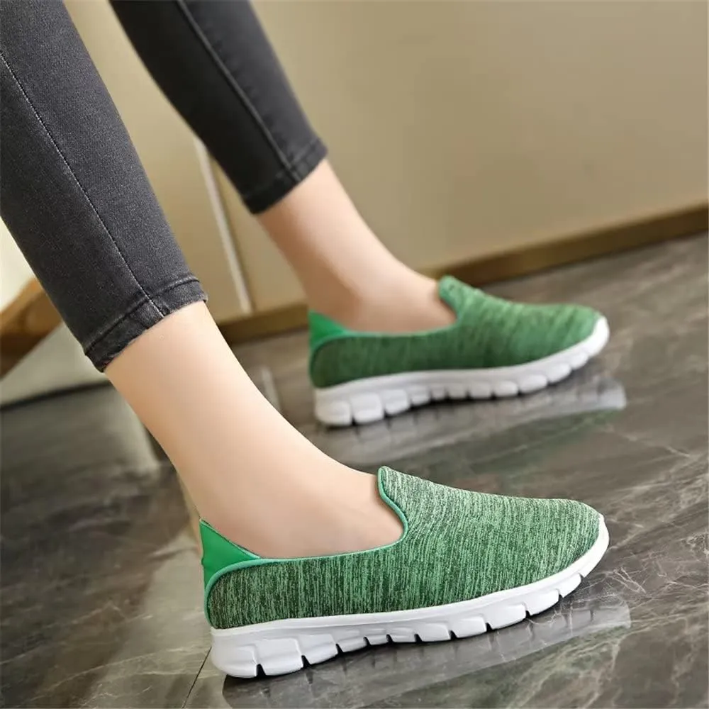 Jakcuz Stretch Fabric Casual Loafer Shoes for Women Non-Slip Lightweight Comfortable Slip on Walking Shoes