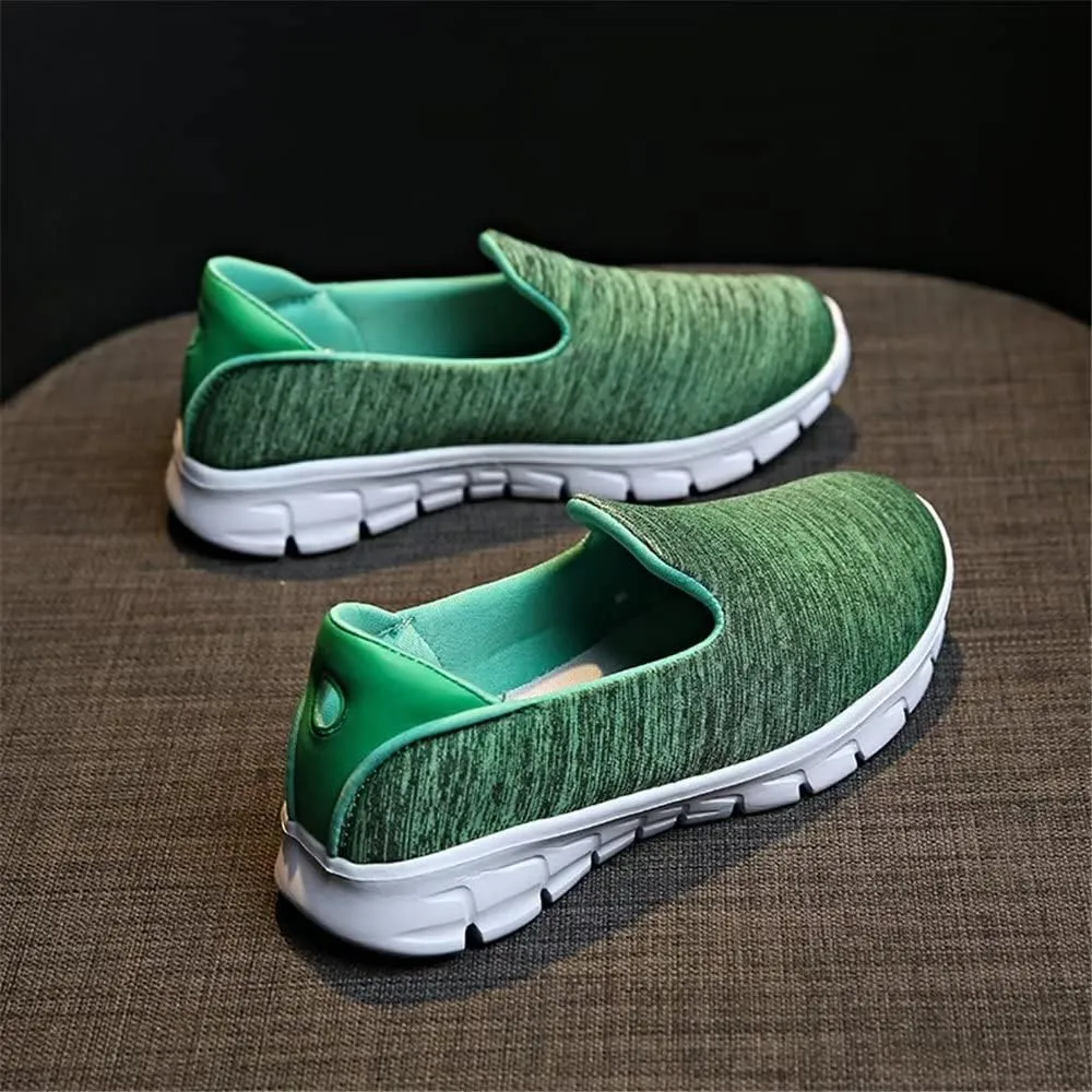 Jakcuz Stretch Fabric Casual Loafer Shoes for Women Non-Slip Lightweight Comfortable Slip on Walking Shoes
