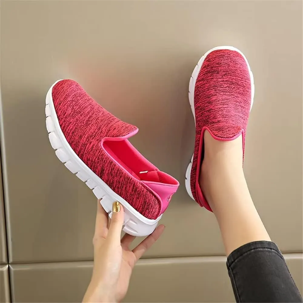 Jakcuz Stretch Fabric Casual Loafer Shoes for Women Non-Slip Lightweight Comfortable Slip on Walking Shoes