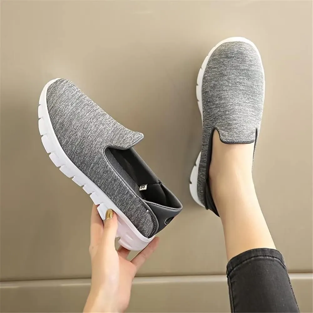 Jakcuz Stretch Fabric Casual Loafer Shoes for Women Non-Slip Lightweight Comfortable Slip on Walking Shoes