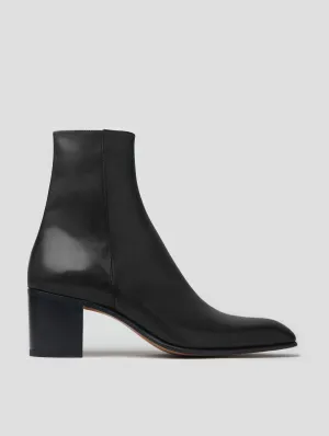 JUAN 60MM BOOT IN BLACK CALFSKIN - Woman