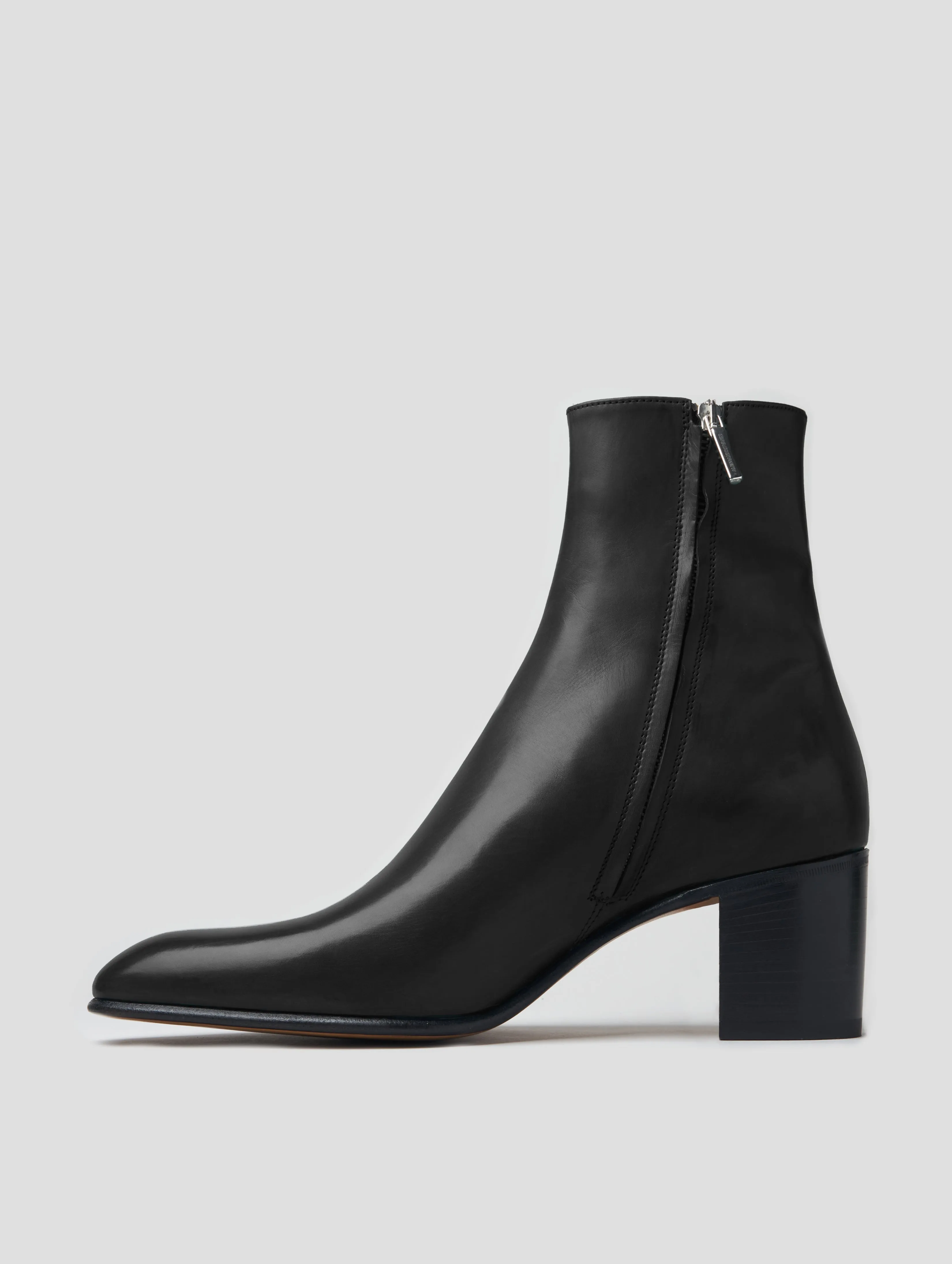 JUAN 60MM BOOT IN BLACK CALFSKIN - Woman