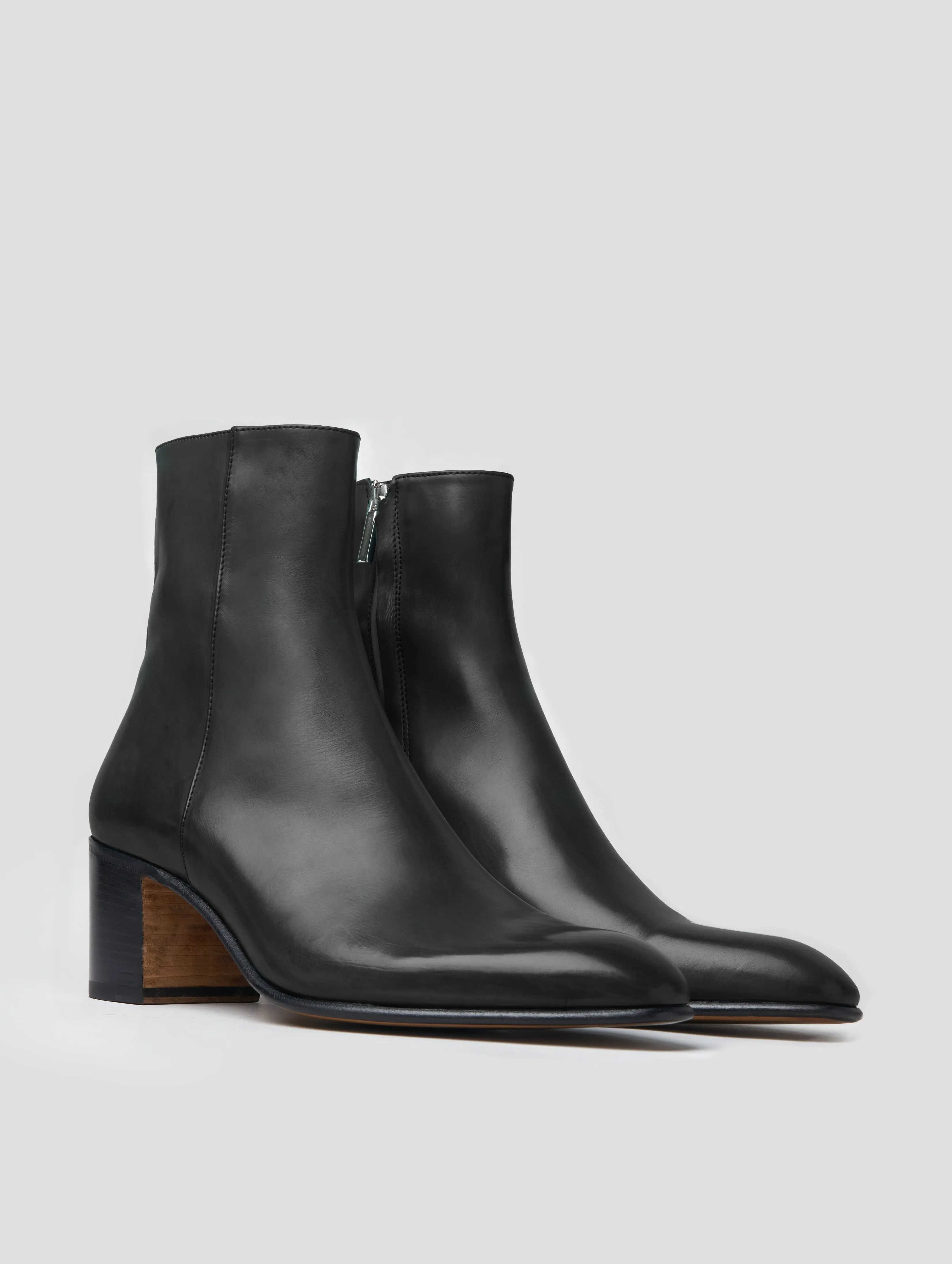 JUAN 60MM BOOT IN BLACK CALFSKIN - Woman