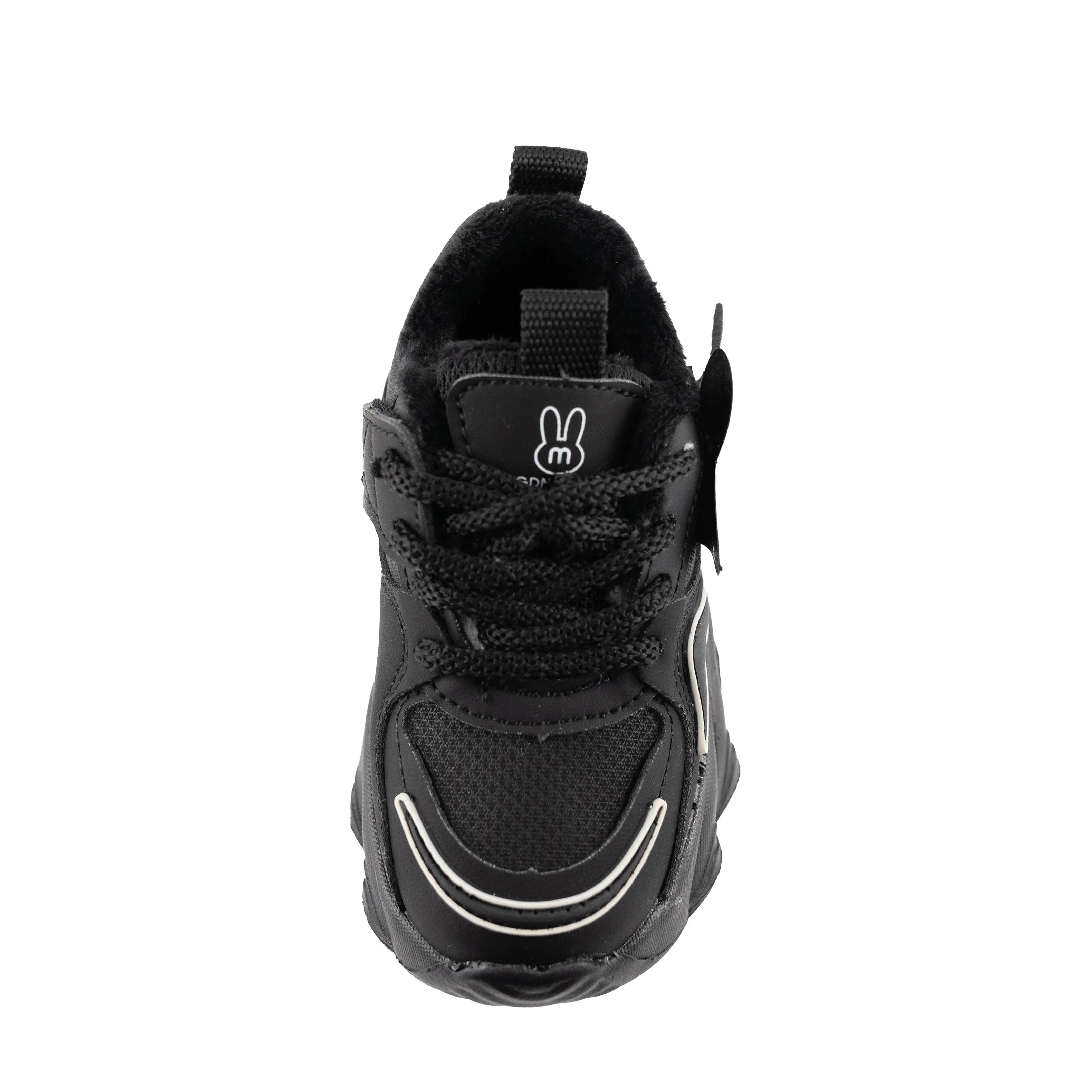Kids' Chunky Sneakers – Stylish & Comfortable Sport Shoes - P295 Black