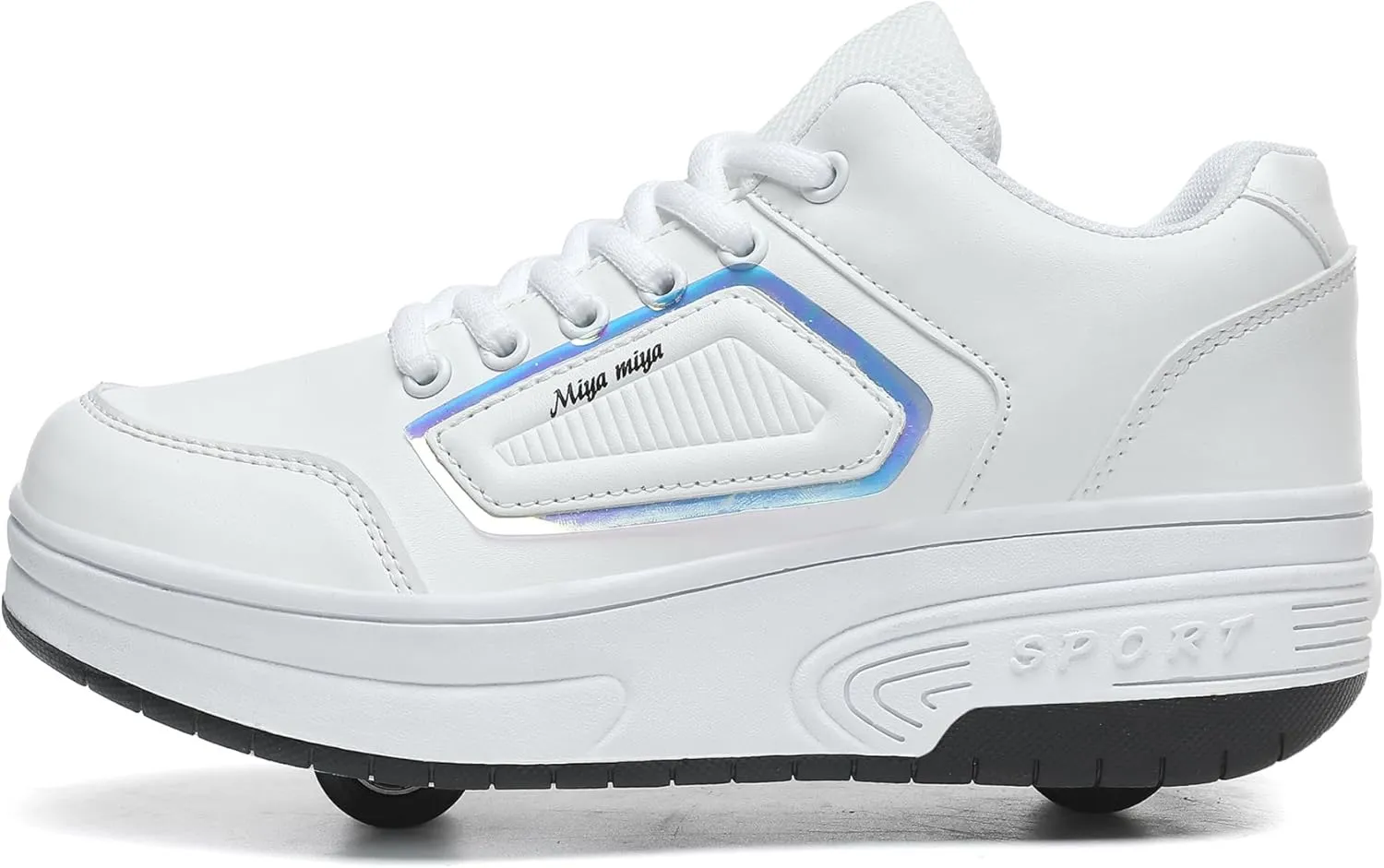 Kids Roller Skate Shoes with Wheels Roller Sneakers for Boys Girls Kids Deformation Wheeled Shoes ?