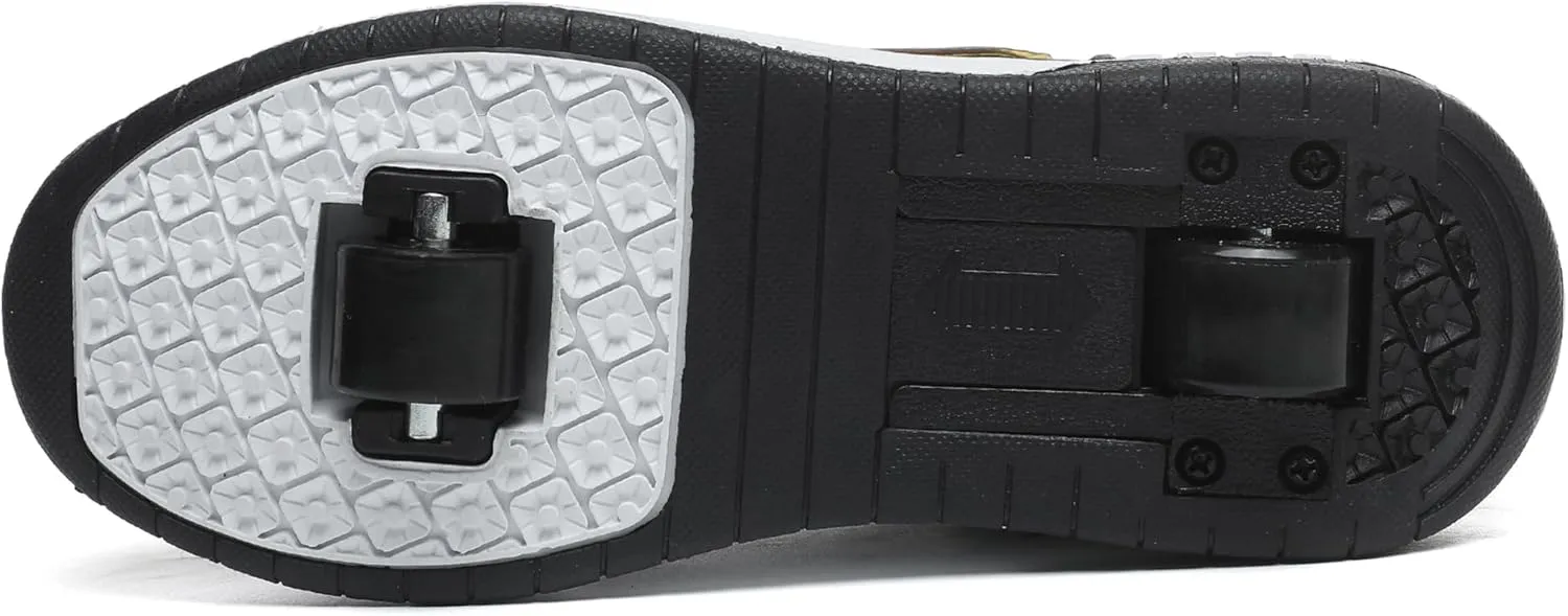 Kids Roller Skate Shoes with Wheels Roller Sneakers for Boys Girls Kids Deformation Wheeled Shoes ?