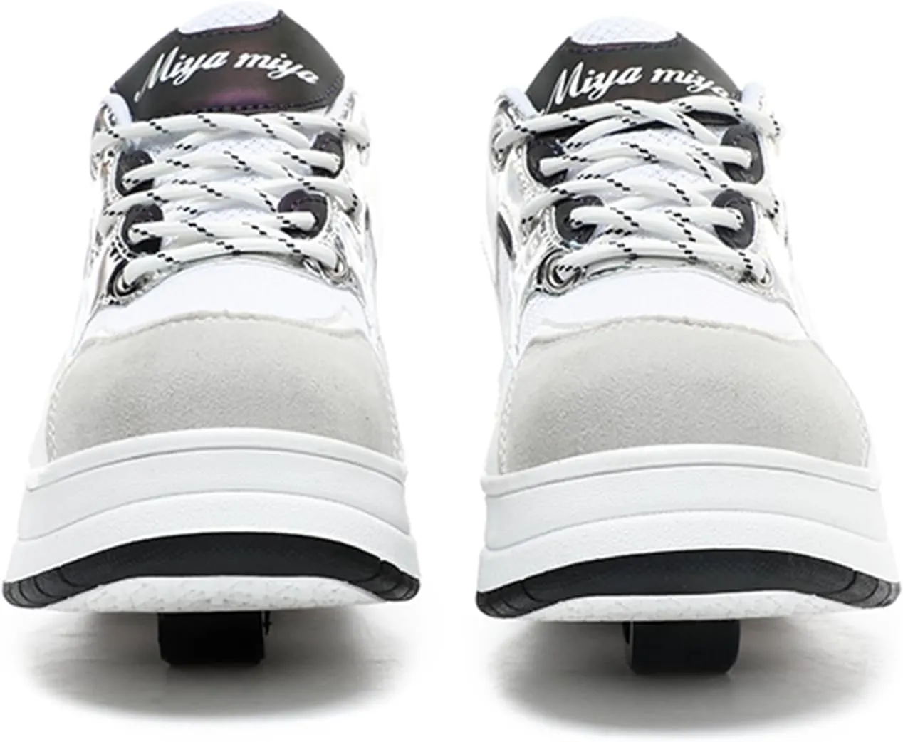 Kids Roller Skate Shoes with Wheels Roller Sneakers for Boys Girls Kids Deformation Wheeled Shoes ?