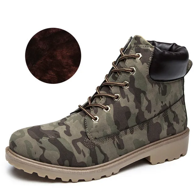 Lace-up ankle boots for women 2019 new fashion warm winter boots women solid square heel shoes woman plus size zapatos de mujer