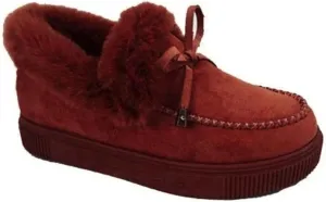 Ladmiple Booties For Women 2024 Winter Snow Boots Classic Fur Lined Slip On Ankle Boots Fashion Casual Warm Loafers Shoes