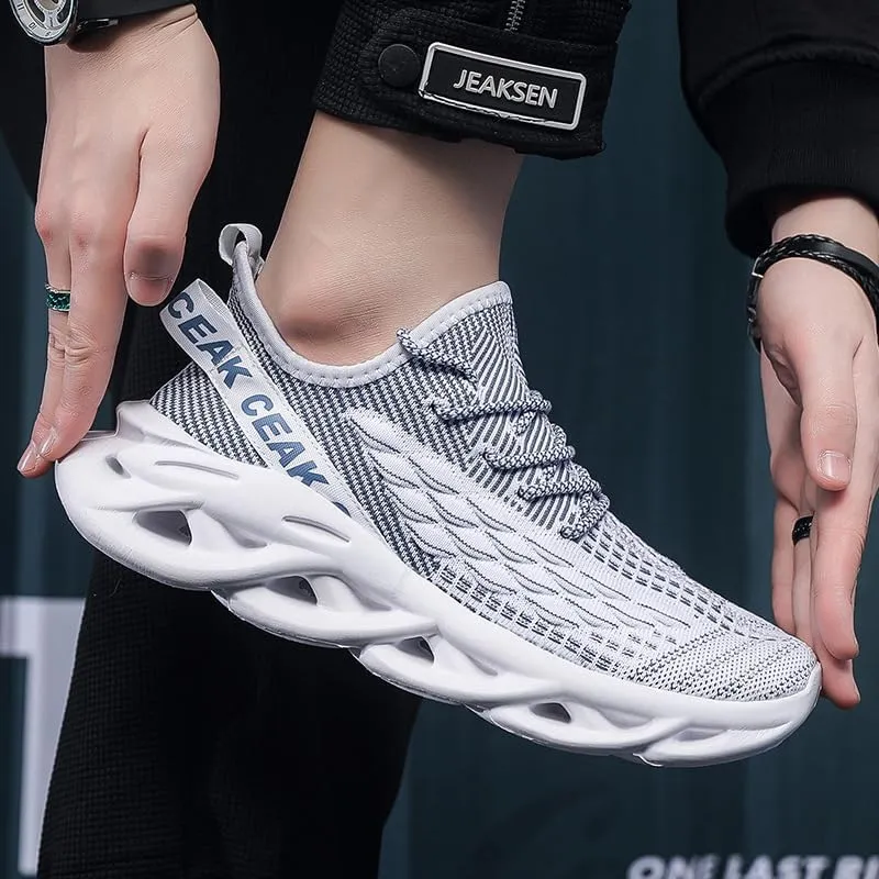 Large-Sized Fish-Scale Fabric Canvas Sneakers  Summer Thick-Sole Mens Shoes Coconut Shell Anti-Slip Sole