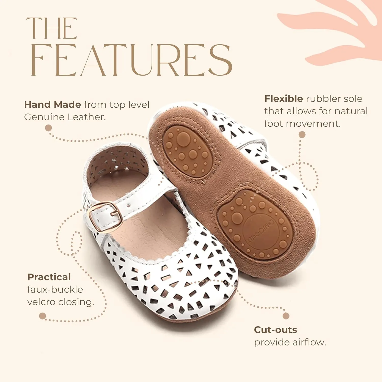 Leather Boho Mary Janes - Soft Sole