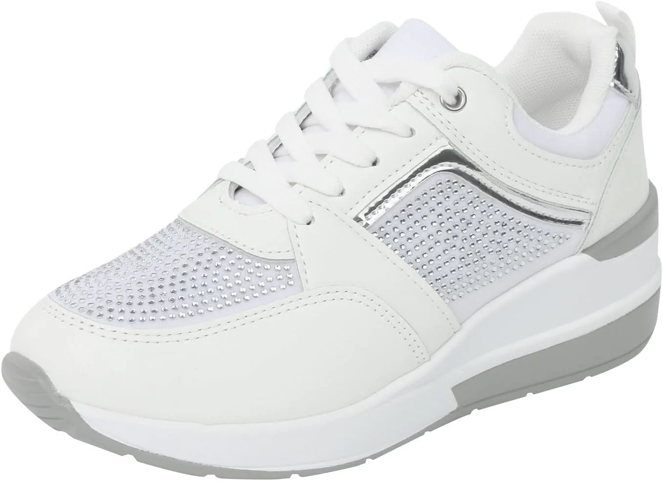 Lightweight Walking Tennis Shoes for Women Platform Thick Sole Classic Rubber Sole Shoes Versatile Dress Shoe