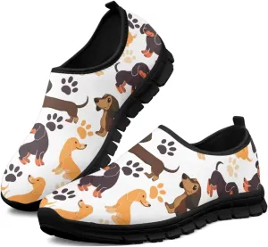 Low-Cut Animals Design Casual Shoes - Women's Walking Shoes, Tennis Shoes, Polyester Fabric Shoes