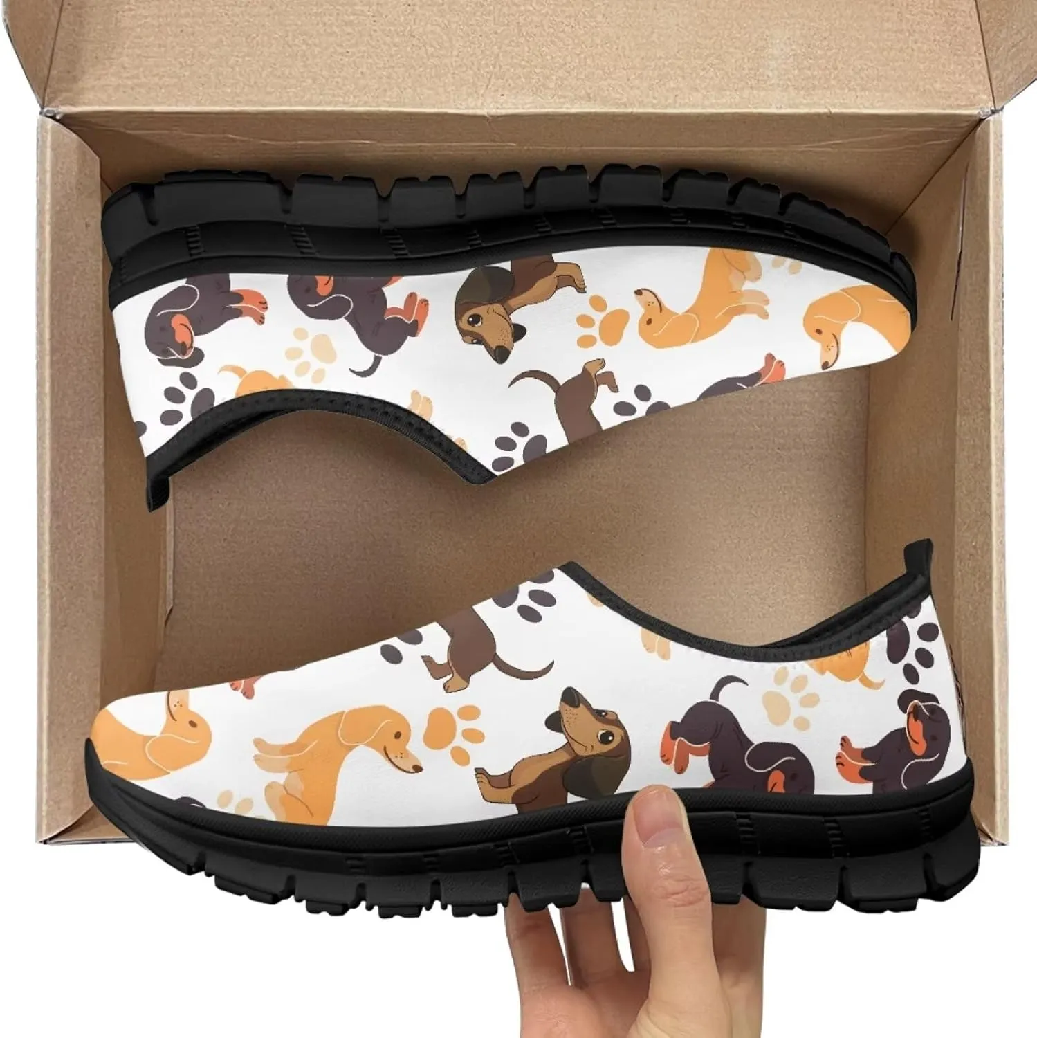 Low-Cut Animals Design Casual Shoes - Women's Walking Shoes, Tennis Shoes, Polyester Fabric Shoes