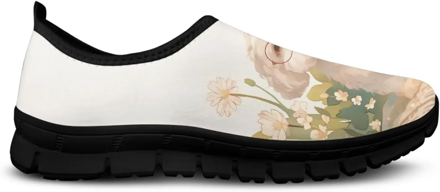 Low-Cut Animals Design Casual Shoes - Women's Walking Shoes, Tennis Shoes, Polyester Fabric Shoes