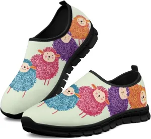 Low-Cut Animals Design Casual Shoes - Women's Walking Shoes, Tennis Shoes, Polyester Fabric Shoes