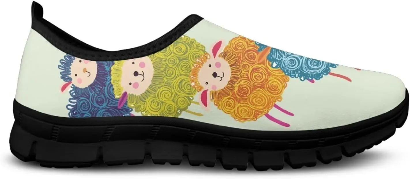 Low-Cut Animals Design Casual Shoes - Women's Walking Shoes, Tennis Shoes, Polyester Fabric Shoes
