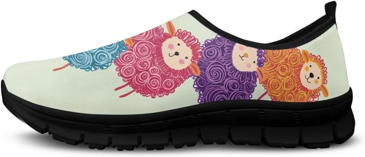 Low-Cut Animals Design Casual Shoes - Women's Walking Shoes, Tennis Shoes, Polyester Fabric Shoes