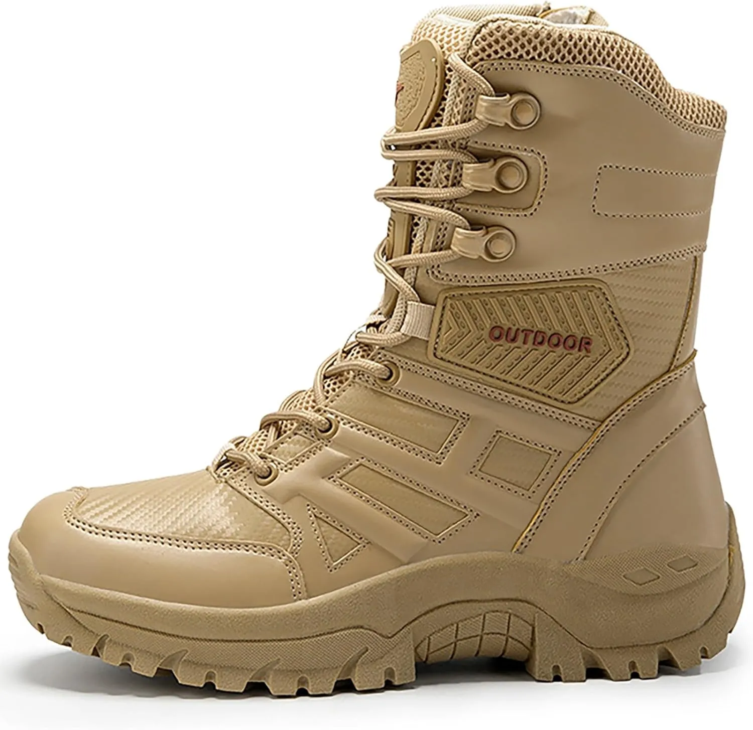Men Lightweight Army Boots Waterproof Hiking Boots Military Boots Tactical Boots Combat Boots Breathable Police Patrol Boots
