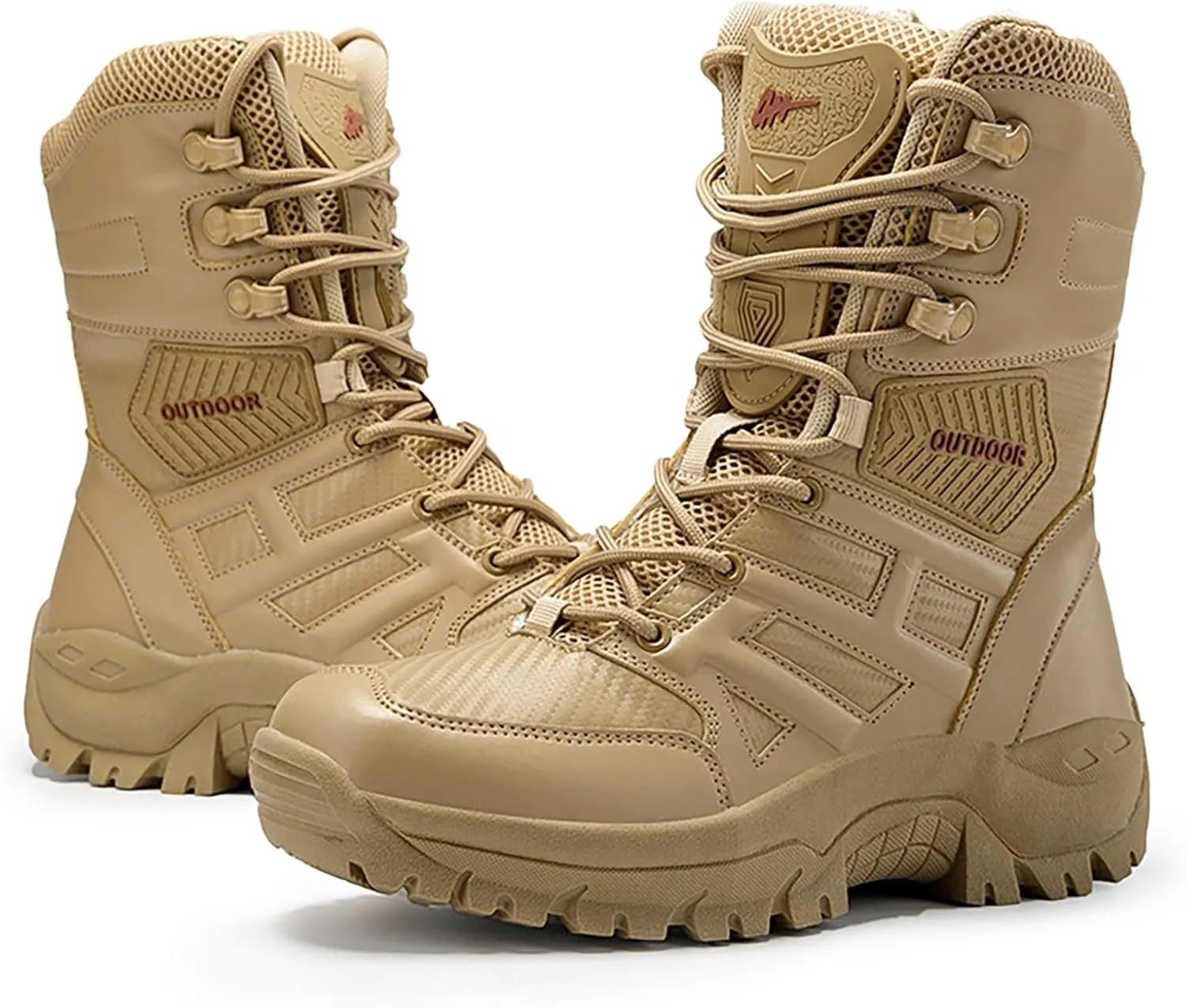 Men Lightweight Army Boots Waterproof Hiking Boots Military Boots Tactical Boots Combat Boots Breathable Police Patrol Boots
