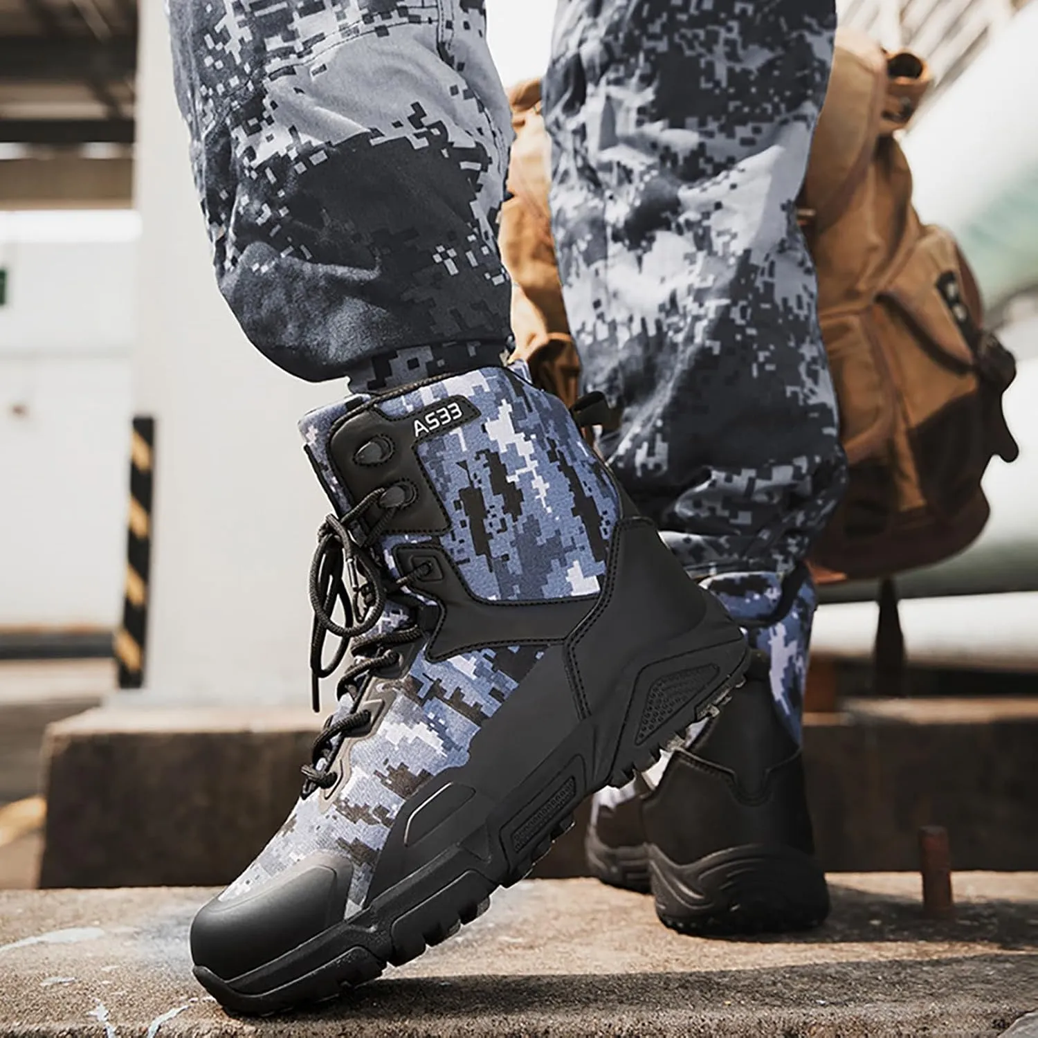 Men Military Boots Tactical Boots Combat Boots Breathable Police Patrol Boots Lightweight Army Boots Waterproof Hiking Boots