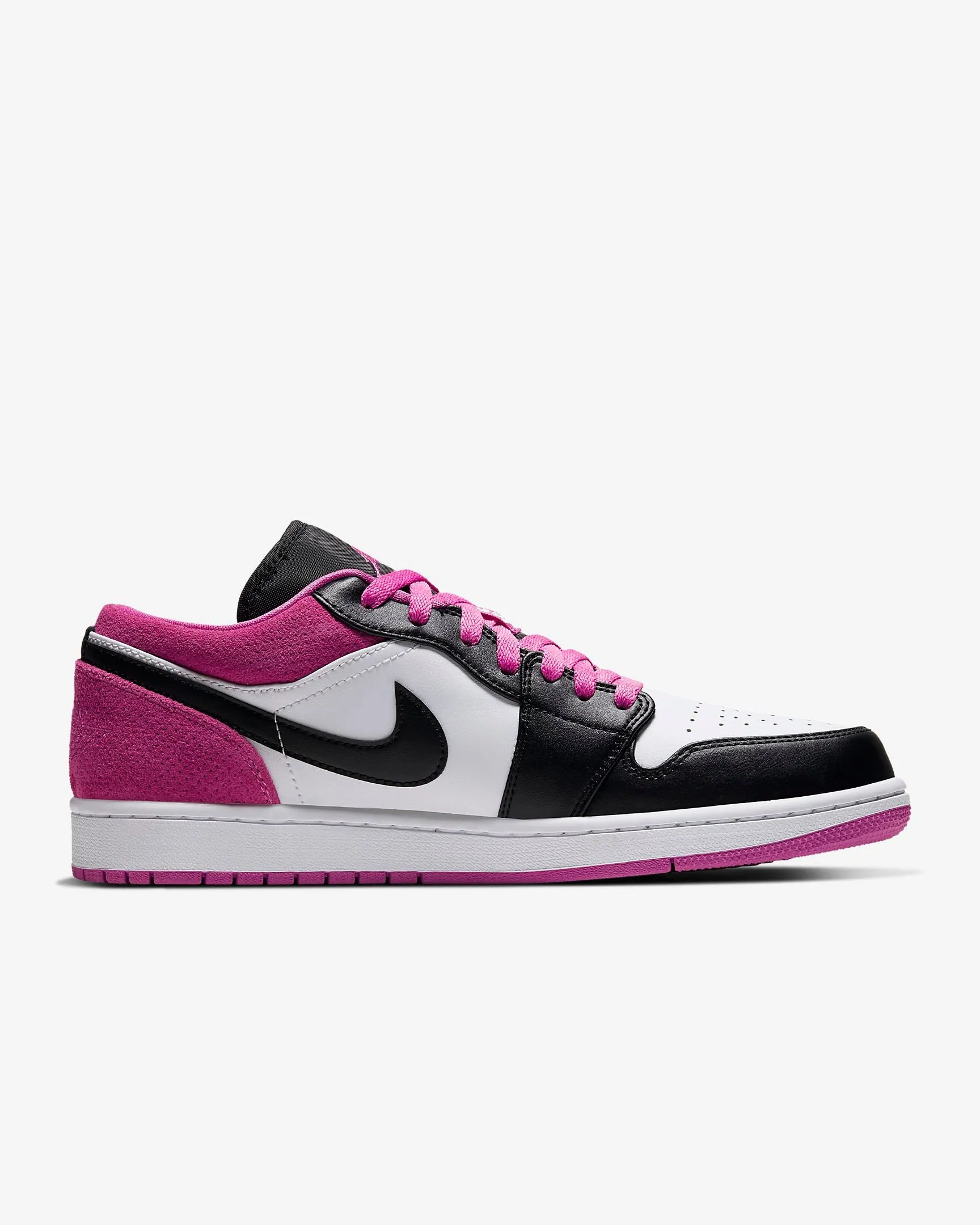 Men's Air Jordan 1 Low SE (Black/Active Fuchsia/White)(CK3022-005)