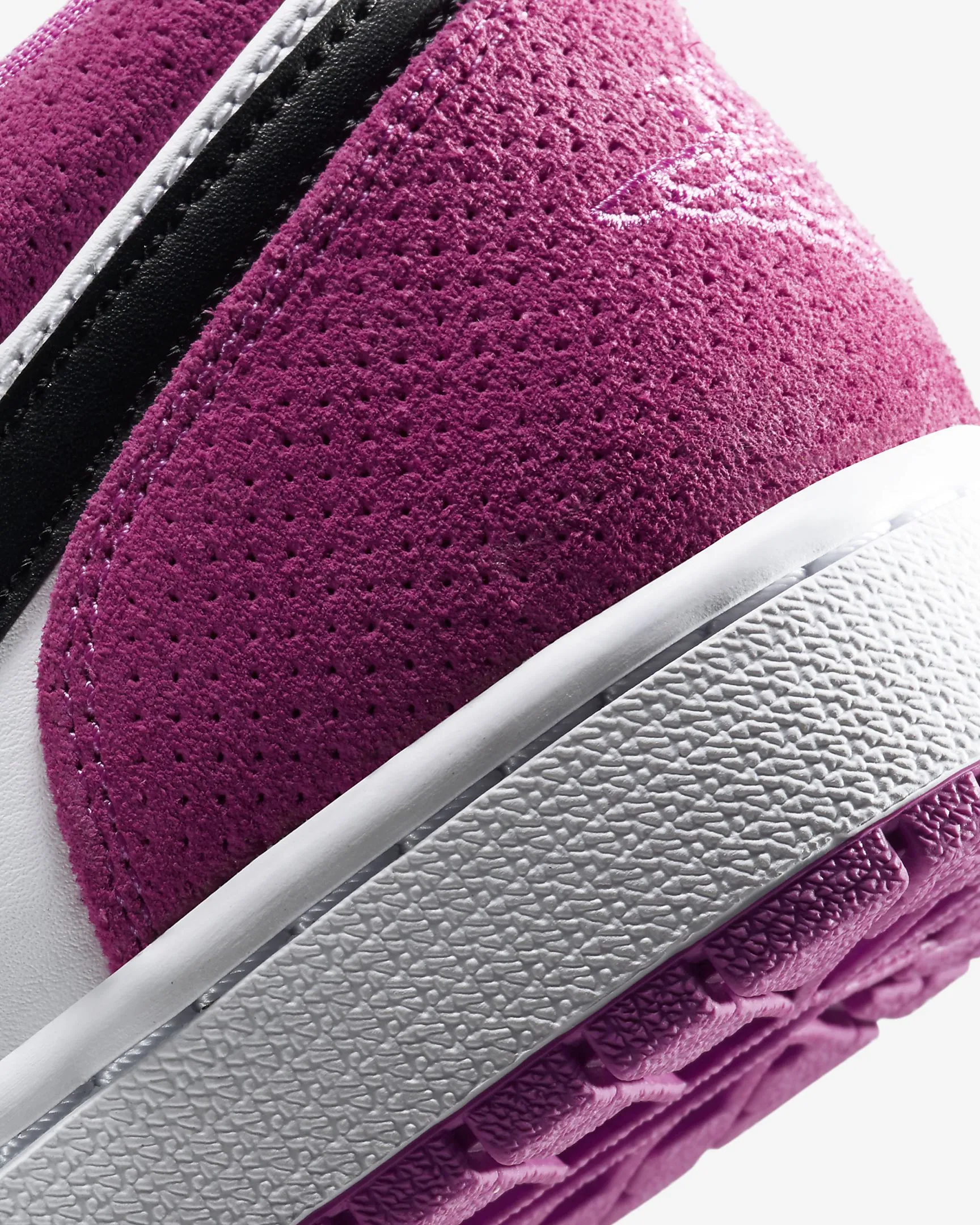 Men's Air Jordan 1 Low SE (Black/Active Fuchsia/White)(CK3022-005)
