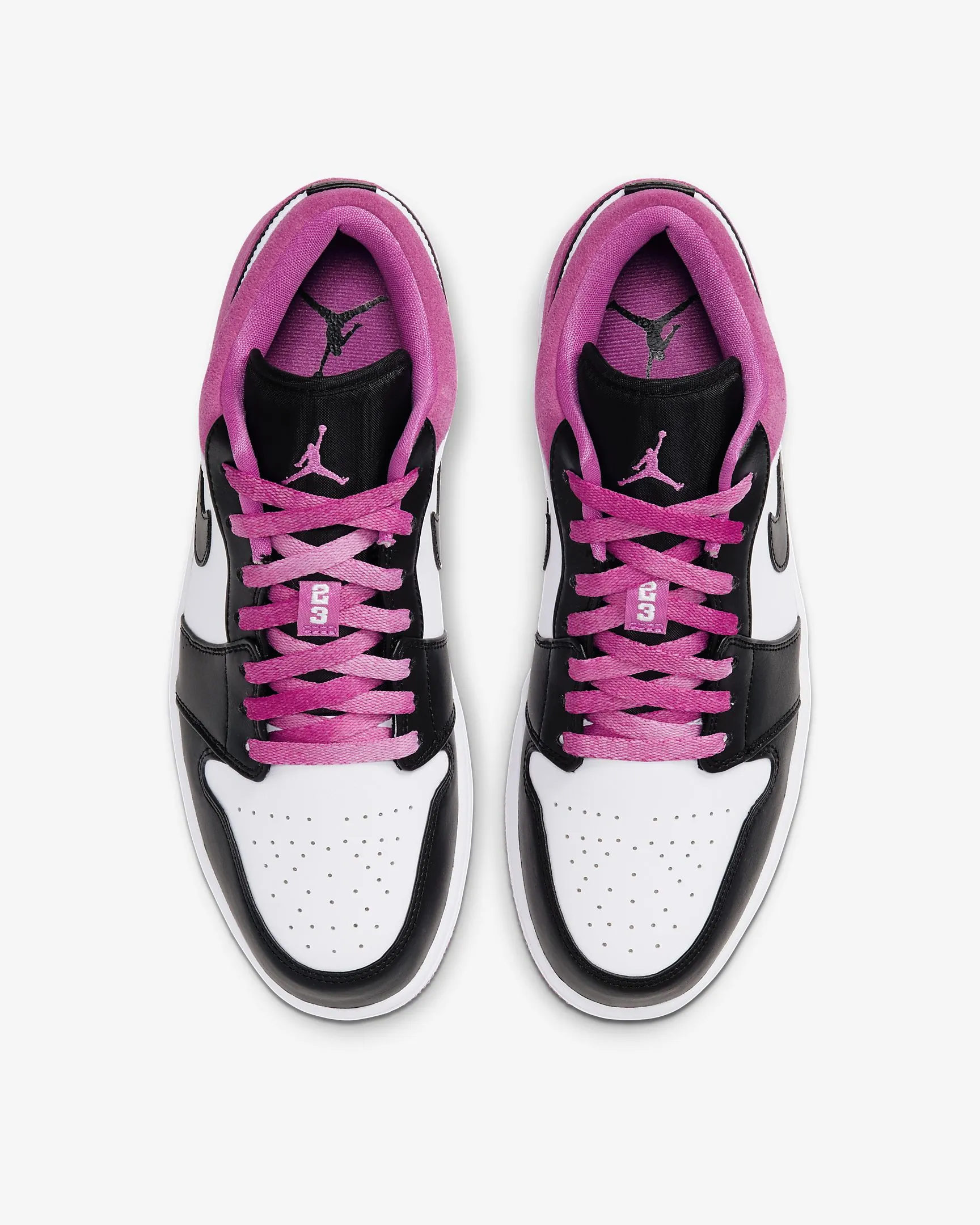 Men's Air Jordan 1 Low SE (Black/Active Fuchsia/White)(CK3022-005)