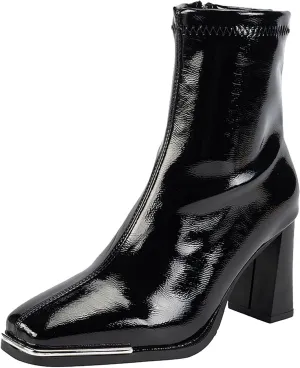 Mens Ankle Boots Woman Cowboy Boots Dancing Boots for Women Tall Leather Boots for Women Womens Ankle Boots with Heel Women's Black Suede Flat Ankle Boots