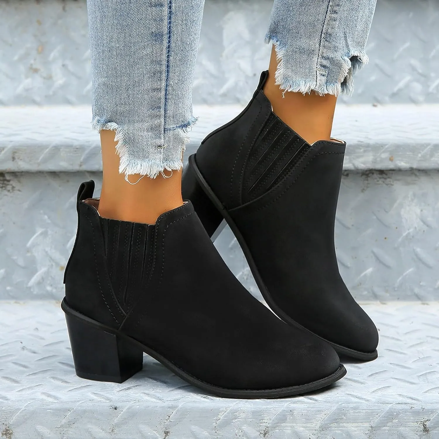 Mens Ankle Boots Women Fall Boots Rhinestone Cowboy Boots Fall Dress Women Leather Ankle Boots for Women Low Heel Wide Width White Ankle Boots for Women Low Heel