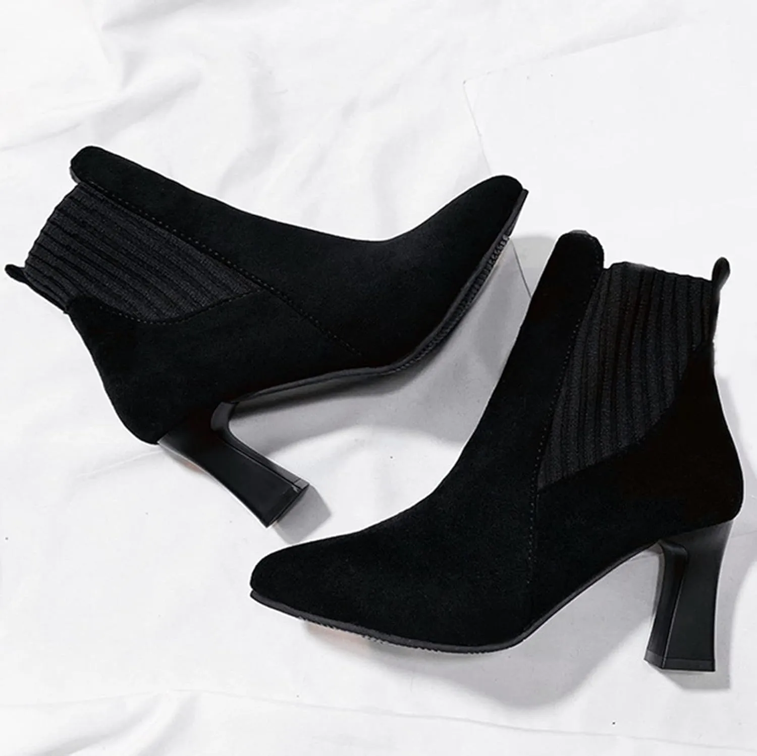 Mens Ankle Boots Womens Boot Leather Booties Cute Black Womens Black Booties and Ankle Boots Boot for Sprained Ankle Right Foot Small