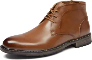 Men's Boots Lace-Up Casual Chukka Boots Oxford Dress Boots for Men.