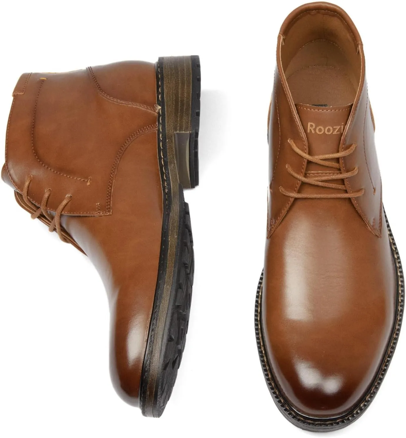 Men's Boots Lace-Up Casual Chukka Boots Oxford Dress Boots for Men.