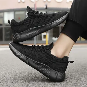 Men's Breathable Knit Sneakers: Lightweight Casual Shoes
