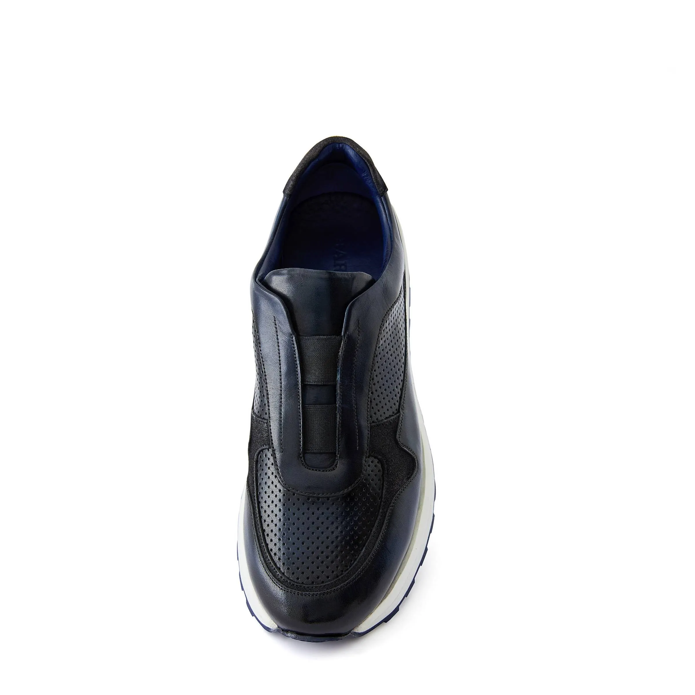 Men's Calf Leather Handmade Sneakers M8014