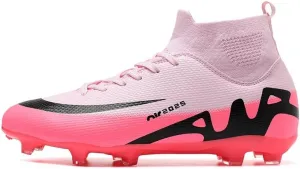Men's High Top Soccer Shoes, alongside Men's and Women's High-Top Students Game and Sports Training Soccer Cleats Shoes