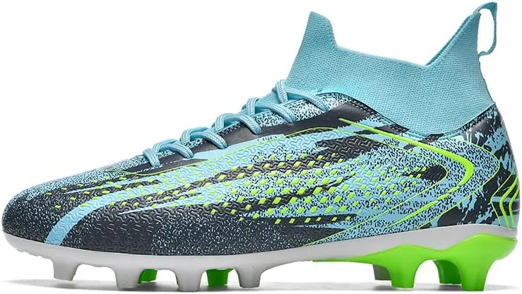 Men's High Top Soccer Shoes, alongside Men's and Women's High-Top Students Game and Sports Training Soccer Cleats Shoes