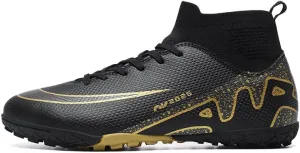 Men's High Top Soccer Shoes, alongside Men's and Women's High-Top Students Game and Sports Training Soccer Cleats Shoes