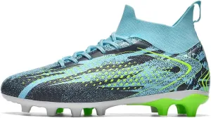 Men's High Top Soccer Shoes, alongside Men's and Women's High-Top Students Game and Sports Training Soccer Cleats Shoes