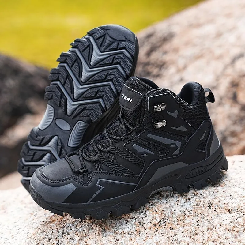 Men's Hiking Shoes, Breathable High Top Climbing Hiking Shoes, Outdoor Trekking Camping Boots, Waterproof Women's Hiking Boots