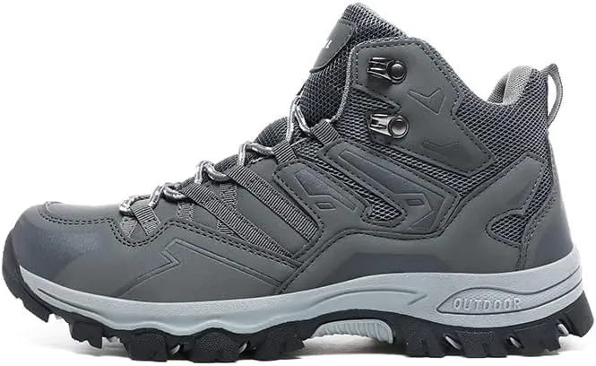 Men's Hiking Shoes, Breathable High Top Climbing Hiking Shoes, Outdoor Trekking Camping Boots, Waterproof Women's Hiking Boots