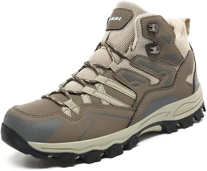 Men's Hiking Shoes, Breathable High Top Climbing Hiking Shoes, Outdoor Trekking Camping Boots, Waterproof Women's Hiking Boots