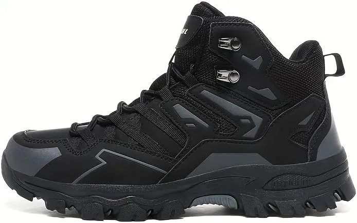 Men's Hiking Shoes, Breathable High Top Climbing Hiking Shoes, Outdoor Trekking Camping Boots, Waterproof Women's Hiking Boots