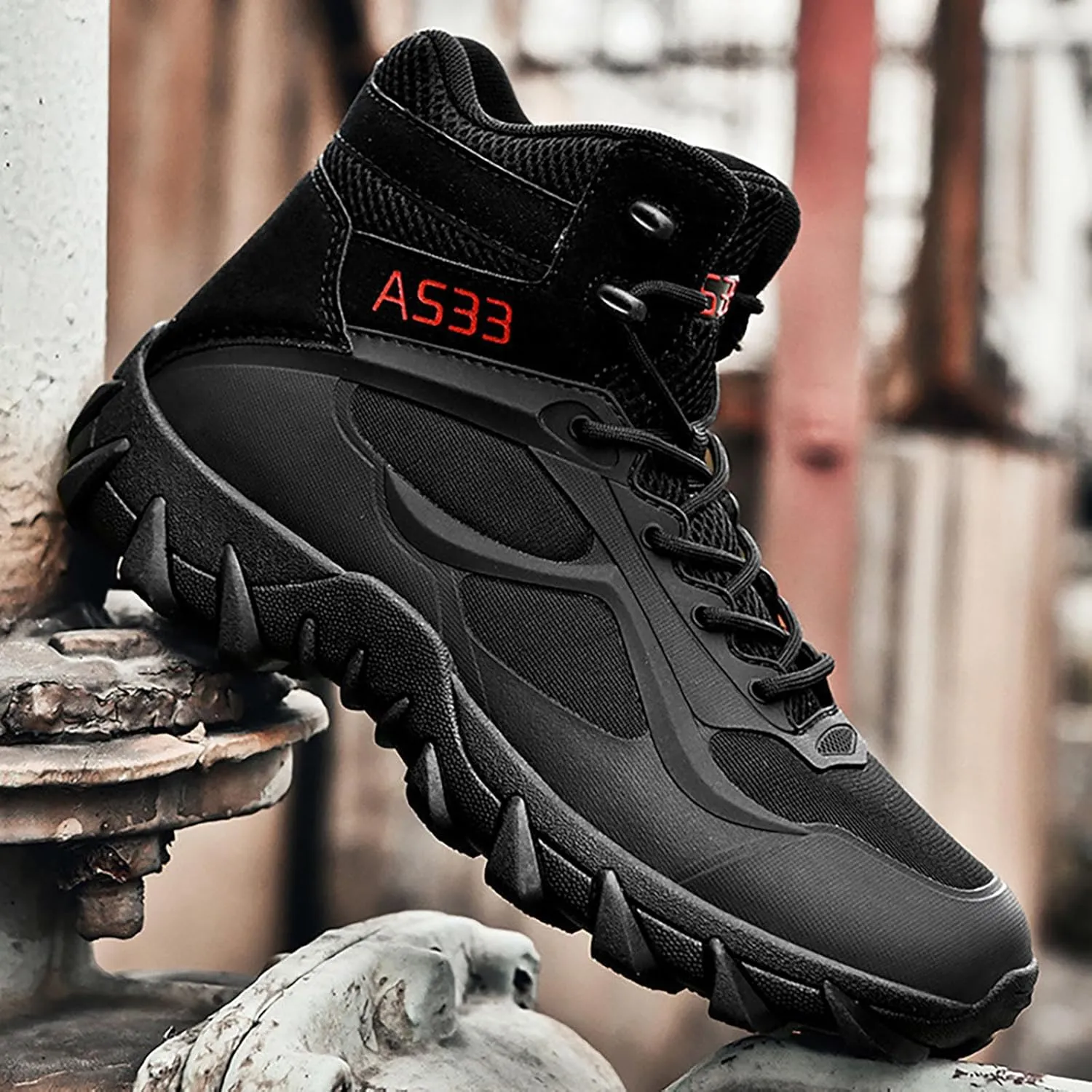 Men's Hiking Shoes Non Slip Water proof Trekking Shoes Outdoor Training Boots Oversized Dese Breathable Outdoor Wear Large Size Boots for Men