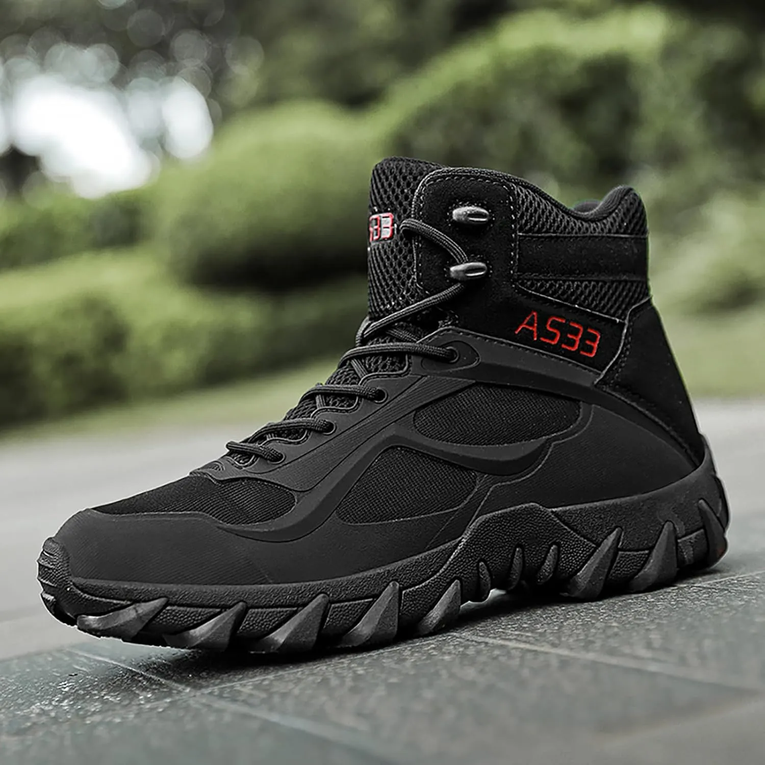 Men's Hiking Shoes Non Slip Water proof Trekking Shoes Outdoor Training Boots Oversized Dese Breathable Outdoor Wear Large Size Boots for Men