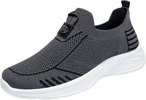 Men's New Flying Weave Walking Shoes Breathable and Comfortable Men's Casual Jogging Summer Sneaker