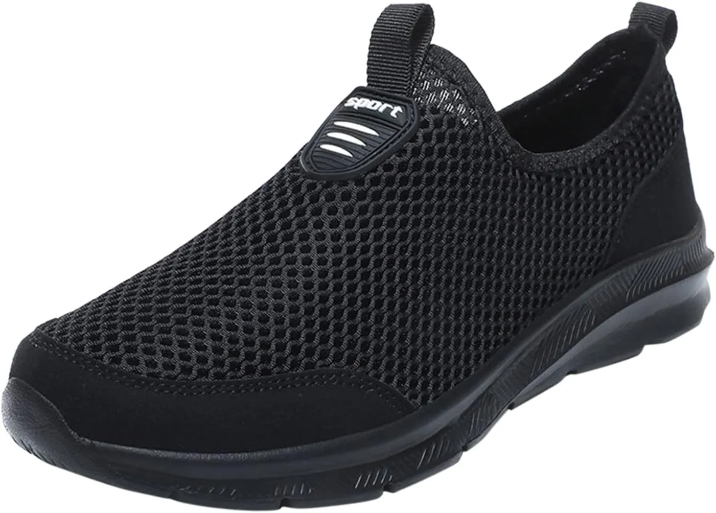 Mens Slip On Running Shoes Casual Breathable Mesh Walking Shoe Lightweight Comfortable Non Slip Sneakers for Men