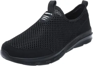 Mens Slip On Running Shoes Casual Breathable Mesh Walking Shoe Lightweight Comfortable Non Slip Sneakers for Men